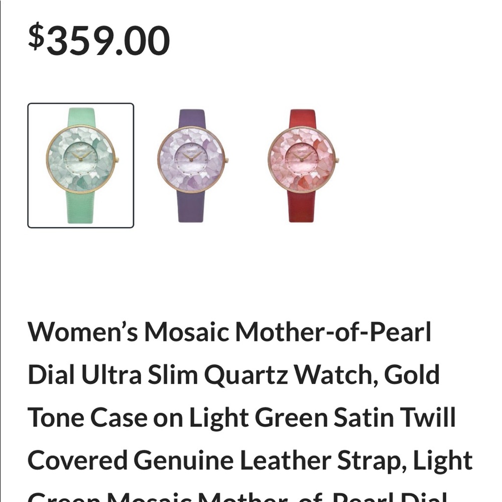 Mint Mother of Pearl Watch - Picture 3 of 11